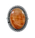 Oyster Shell Sterling Silver Native American Ring Size 6-3/4 JX130303